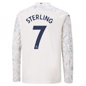 Camisolas de futebol Manchester City Raheem Sterling 7 Equipamento 3ª 2020/21 Manga Comprida